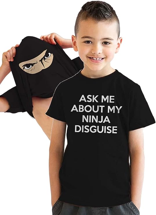 Ask Me About My Ninja Disguise T Shirt Kids