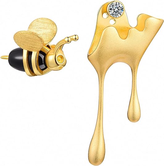 Bee and Dripping Honey Earrings