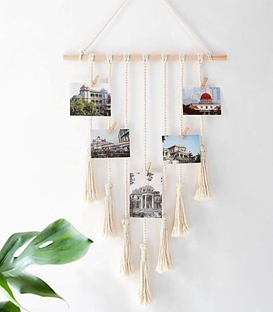 Macrame Photo Display