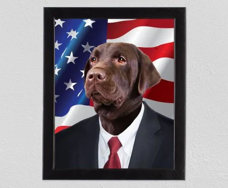 Personalized American Dog Portrait