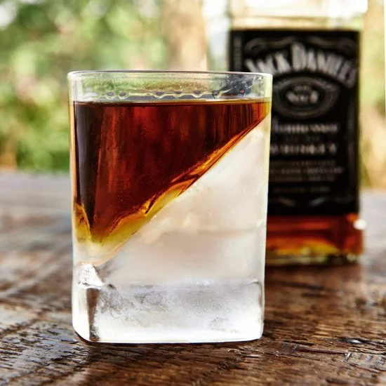 Whiskey Wedge + Glass