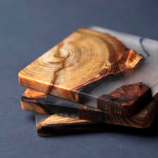 Wood And Resin Coasters